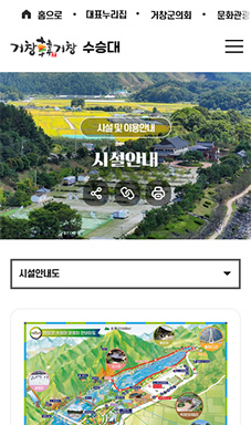 거창군 수승대 홈페이지 및 예약시스템 구축